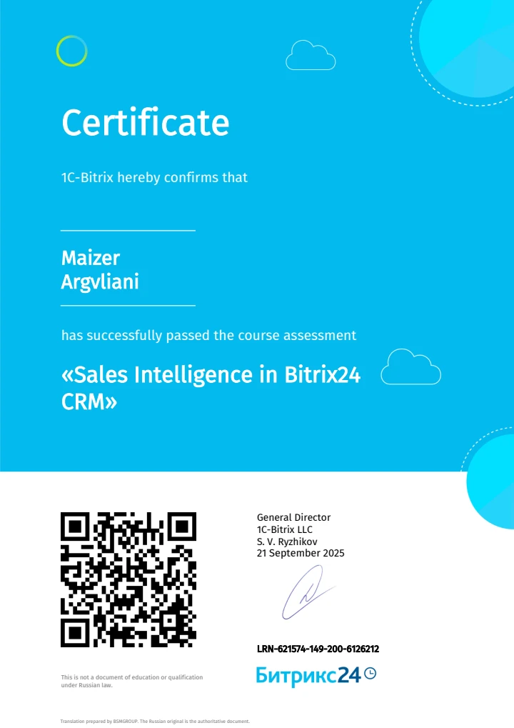 Sales Intelligence in Bitrix24 CRM